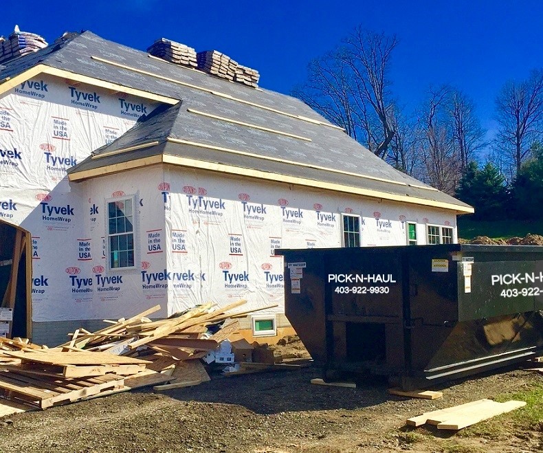 Roofing dumpster rental Calgary by Pick-n-Haul