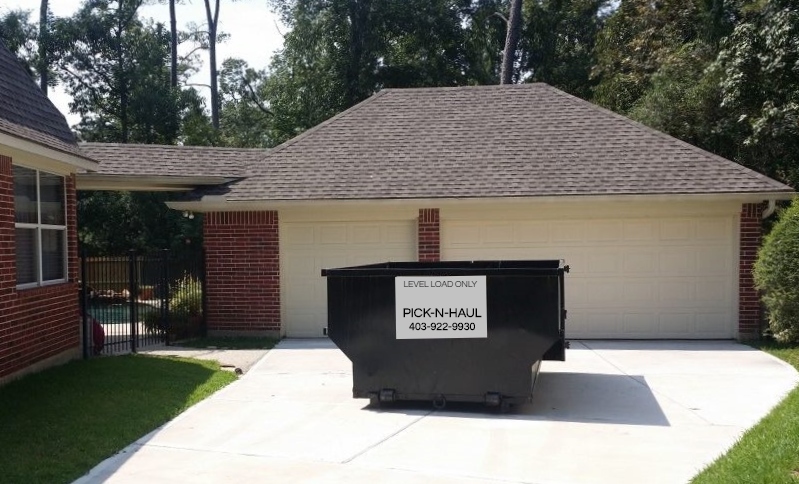 Southwest Calgary dumpster rental by Pick-n-Haul
